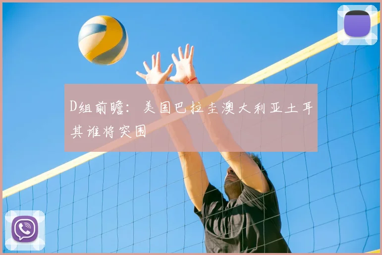 D组前瞻:美国巴拉圭澳大利亚土耳其谁将突围